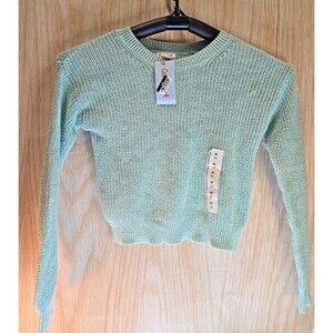 Cat & Jack Girl's Size M8 Crewneck Sweater MINT GREEN
